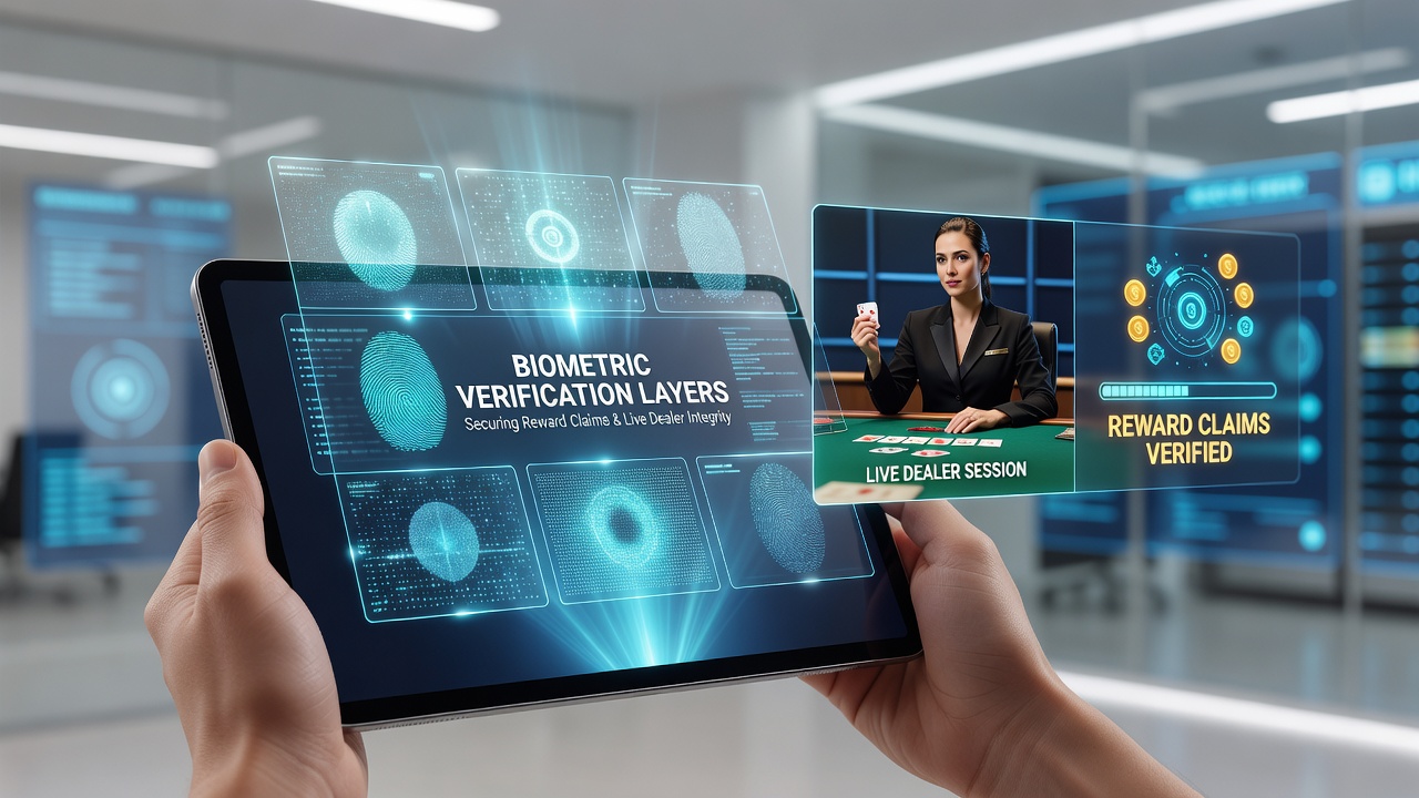 Live-Dealer-Sitzungen mit biometrischer Verifizierung auf Tablets und Smartphones